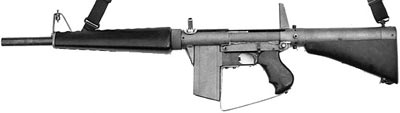 Atchisson assault shotgun (прототип 1972 года) с 5-зарядным коробчатым магазином