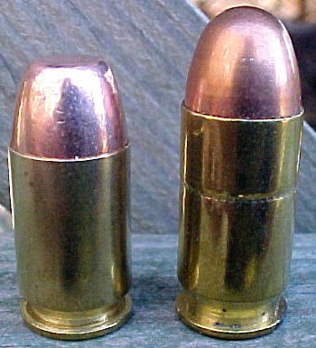 .45 G.A.P. (слева) и .45 ACP (справа)